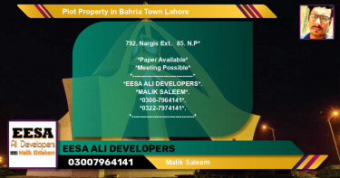 Residential Plot for Sale in Bahria Town, Lahore - (BP-46401)