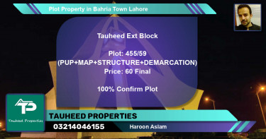 Residential Plot for Sale in Bahria Town, Lahore - (BP-46434)