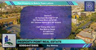 Residential Plot for Sale in Bahria Town, Lahore - (BP-46447)