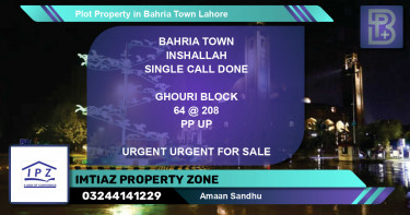 Residential Plot for Sale in Bahria Town, Lahore - (BP-46515)