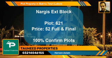 Residential Plot for Sale in Bahria Town, Lahore - (BP-46530)