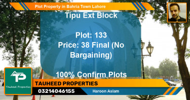 Residential Plot for Sale in Bahria Town, Lahore - (BP-46531)