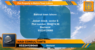 Residential Plot for Sale in Bahria Town, Lahore - (BP-46539)