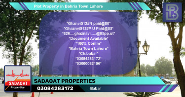 Residential Plot for Sale in Bahria Town, Lahore - (BP-46599)