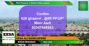 Residential Plot for Sale in Bahria Town, Lahore - (BP-46605)