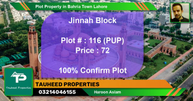 Residential Plot for Sale in Bahria Town, Lahore - (BP-46618)