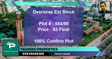 Residential Plot for Sale in Bahria Town, Lahore - (BP-46640)
