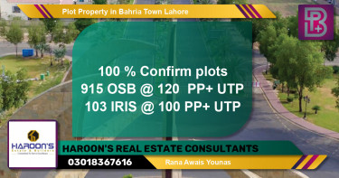 Residential Plot for Sale in Bahria Town, Lahore - (BP-46704)