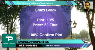Residential Plot for Sale in Bahria Town, Lahore - (BP-46720)