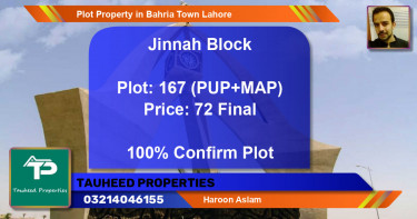 Residential Plot for Sale in Bahria Town, Lahore - (BP-46729)