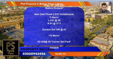 Residential Plot for Sale in Bahria Town, Lahore - (BP-46754)