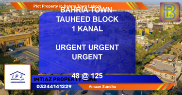 Residential Plot for Sale in Bahria Town, Lahore - (BP-46762)