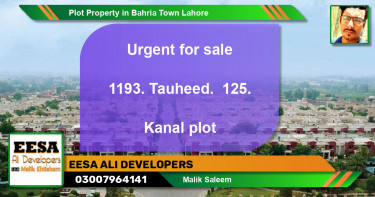 Residential Plot for Sale in Bahria Town, Lahore - (BP-46778)