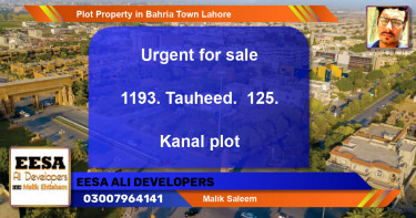 Residential Plot for Sale in Bahria Town, Lahore - (BP-46779)