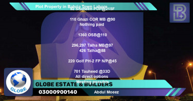 Residential Plot for Sale in Bahria Town, Lahore - (BP-46789)