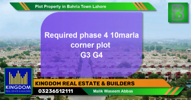 Residential Plot for Sale in Bahria Town, Lahore - (BP-46806)