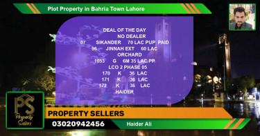 Residential Plot for Sale in Bahria Town, Lahore - (BP-46819)