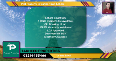 Residential Plot for Sale in Bahria Town, Lahore - (BP-46861)