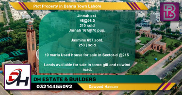 Residential Plot for Sale in Bahria Town, Lahore - (BP-46882)
