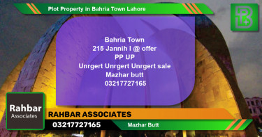 Residential Plot for Sale in Bahria Town, Lahore - (BP-46902)