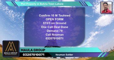 Residential Plot for Sale in Bahria Town, Lahore - (BP-46913)