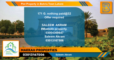Residential Plot for Sale in Bahria Town, Lahore - (BP-47459)