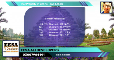 Residential Plot for Sale in Bahria Town, Lahore - (BP-47474)