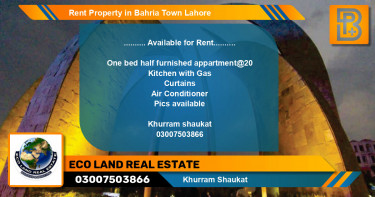 Residential Property for Rent in Bahria Town, Lahore - (BP-47491)