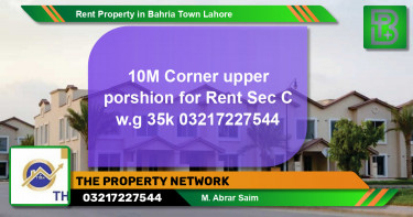 Residential Property for Rent in Bahria Town, Lahore - (BP-47507)