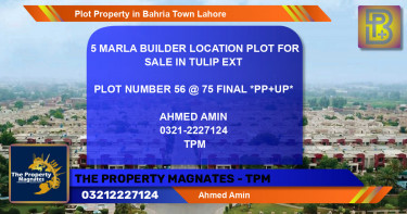 Residential Plot for Sale in Bahria Town, Lahore - (BP-47531)