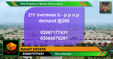 Residential Plot for Sale in Bahria Town, Lahore - (BP-47580)