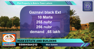 Residential Plot for Sale in Bahria Town, Lahore - (BP-47588)