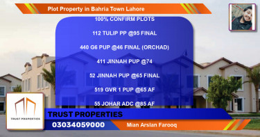 Residential Plot for Sale in Bahria Town, Lahore - (BP-47601)
