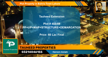Residential Plot for Sale in Bahria Town, Lahore - (BP-47615)