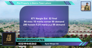 Residential Plot for Sale in Bahria Town, Lahore - (BP-47619)