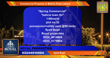 Commercial Property for Sale in Bahria Town, Lahore - (BP-47638)