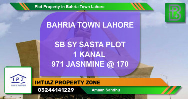 Residential Plot for Sale in Bahria Town, Lahore - (BP-47695)