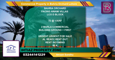 Commercial Property for Rent in Bahria Orchard, Lahore - (BP-47696)