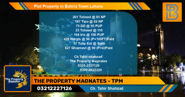 Residential Plot for Sale in Bahria Town, Lahore - (BP-47899)