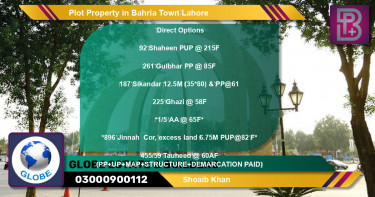 Residential Plot for Sale in Bahria Town, Lahore - (BP-47997)
