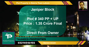 Residential Plot for Sale in Bahria Town, Lahore - (BP-48126)