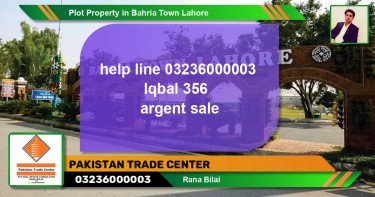 Residential Plot for Sale in Bahria Town, Lahore - (BP-48166)