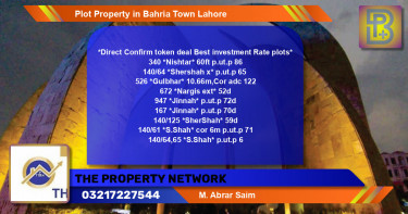 Residential Plot for Sale in Bahria Town, Lahore - (BP-48181)