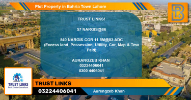 Residential Plot for Sale in Bahria Town, Lahore - (BP-48186)