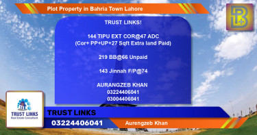 Residential Plot for Sale in Bahria Town, Lahore - (BP-48187)