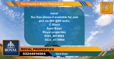 Residential Plot for Sale in Bahria Town, Lahore - (BP-48201)