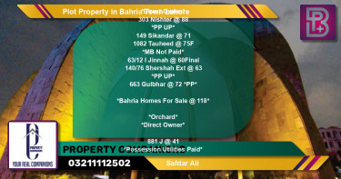 Residential Plot for Sale in Bahria Town, Lahore - (BP-48205)