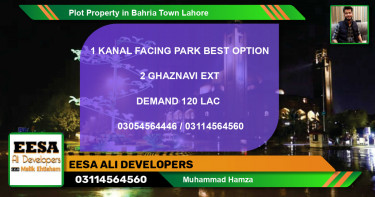 Residential Plot for Sale in Bahria Town, Lahore - (BP-48282)