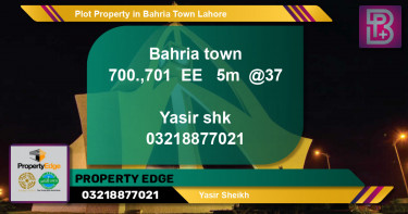Residential Plot for Sale in Bahria Town, Lahore - (BP-48297)