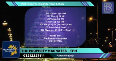 Residential Plot for Sale in Bahria Town, Lahore - (BP-48308)